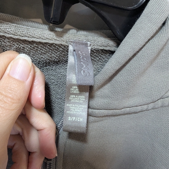 Skims Boyfriend Fleece Zip Up Hoodie Shadow Size S - Picture 4 of 7